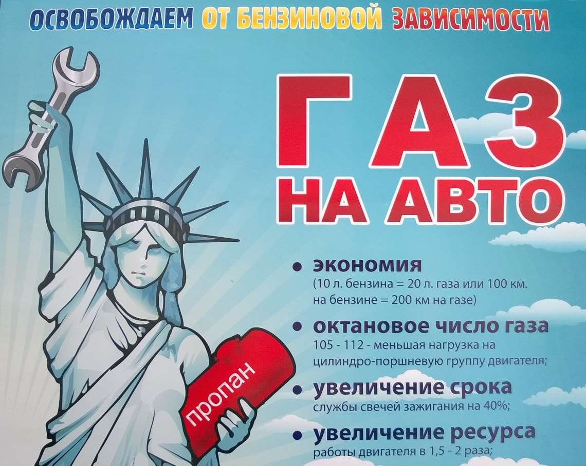 Газ на авто